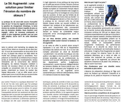 Ski Augmenté Article